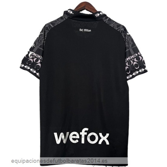 Nuevo Tailandia Cuarta Camiseta AC Milan 23/24 Negro Baratas